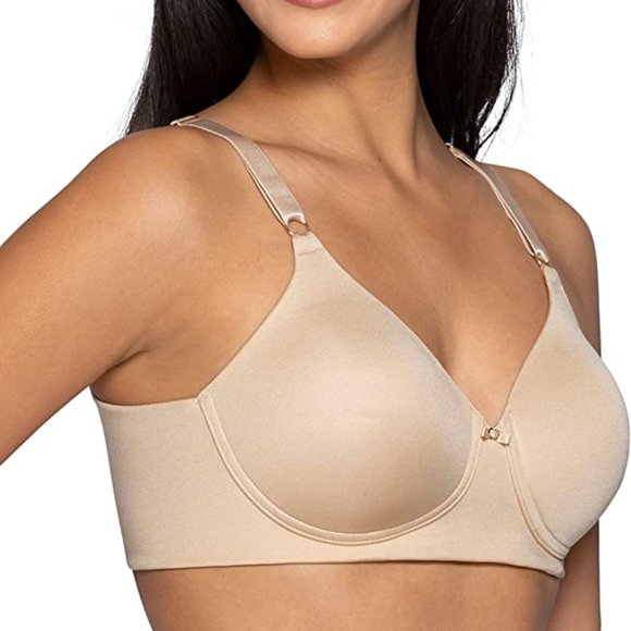NWOT Vanity Fair Wireless Full Coverage Bra 36DD Beige - Picture 4 of 9